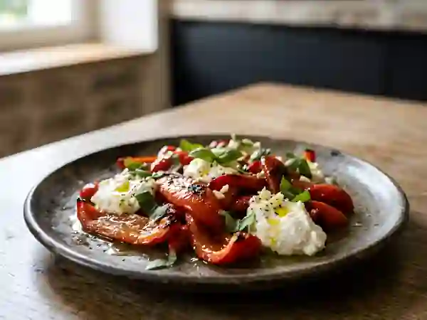 Poivrons à la ricotta et basilic - Photo de présentation