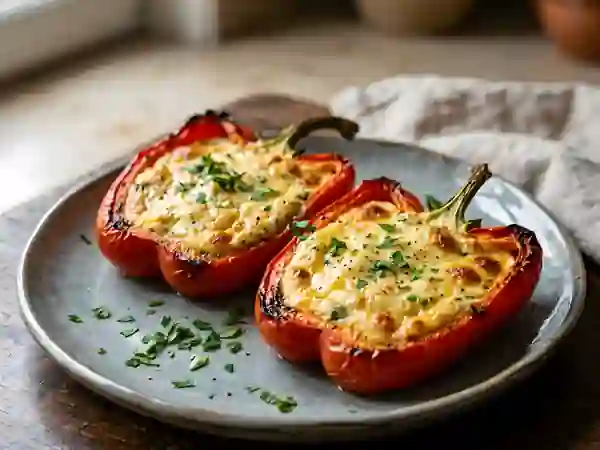 Poivrons Fondants au Kiri et Persillade - Photo de présentation