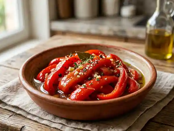 Poivrons Marinés Maison : Recette Facile et Savoureuse - Photo de présentation
