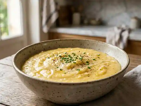 Polenta onctueuse au fromage fondant - Photo de présentation