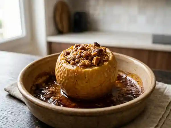 Pommes au four fondantes au cœur spéculoos - Photo de présentation