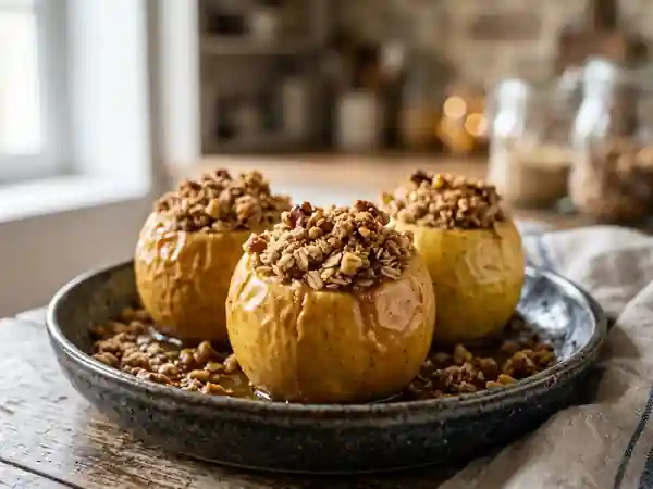 Pommes rôties au crumble croustillant - Photo de présentation