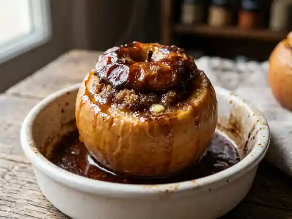 Pommes rôties fondantes cannelle et sucre roux - Photo de présentation