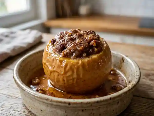 Pommes au four fondantes à la pâte de noix maison - Photo de présentation