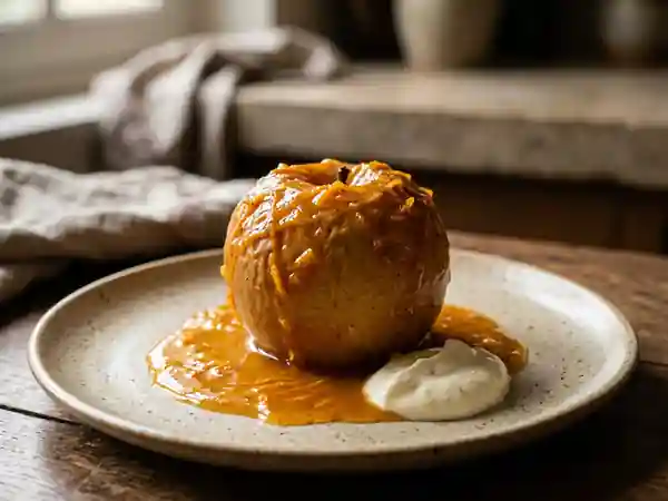 Pommes rôties fondantes au jus d'orange - Photo de présentation