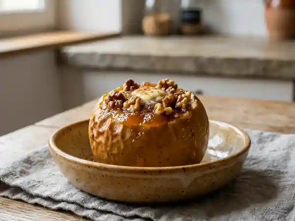 Pommes Rôties Fondantes, Coing et Noix - Photo de présentation