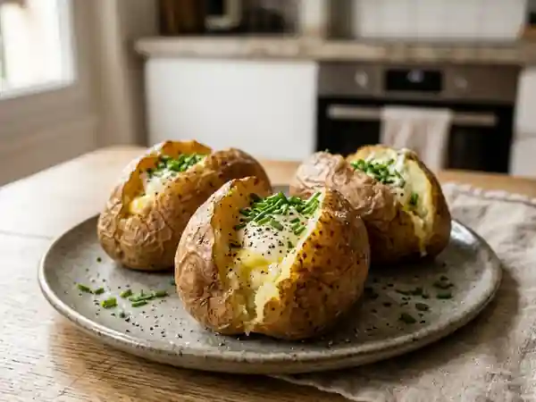Pommes de terre au four fondantes et crème - Photo de présentation