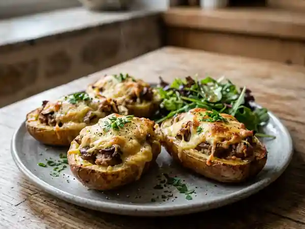 Pommes de terre farcies au four fondantes - Photo de présentation