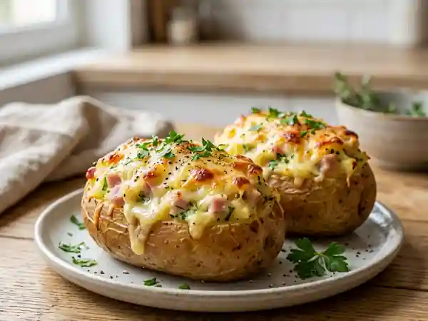 Pommes de terre farcies gourmandes et faciles à préparer - Photo de présentation