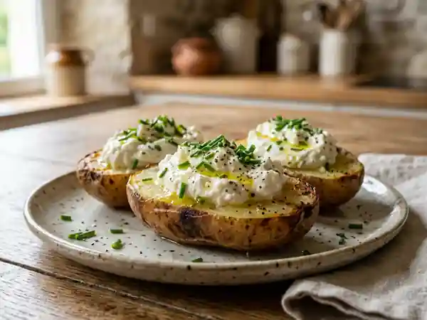 Pommes de terre fondantes au fromage blanc - Photo de présentation