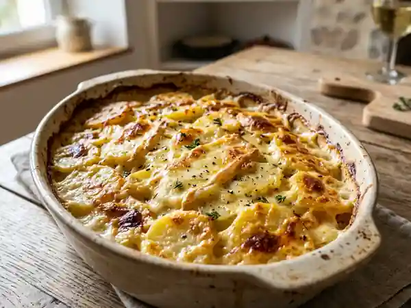 Gratin de pommes de terre fondant au reblochon - Photo de présentation