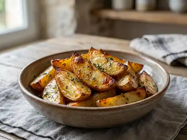 Pommes de terre rôties au miel et thym fondant - Photo de présentation