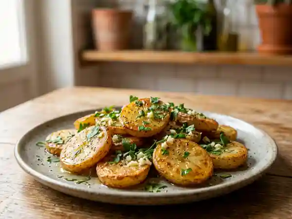 Pommes sarladaises croustillantes à l'ail - Photo de présentation