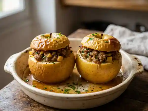 Pommes Farcies au Four, Cœur de Chair Fondant - Photo de présentation