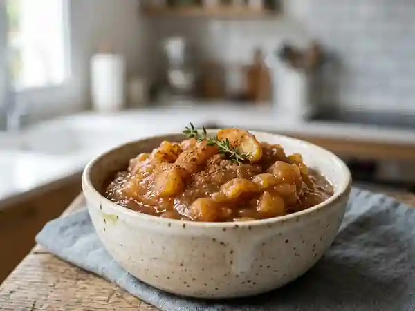 Pommes fondantes à la cannelle et citron - Photo de présentation