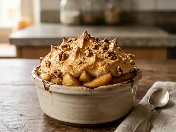 Pommes meringuées aux noix : dessert gourmand et facile - Photo de présentation