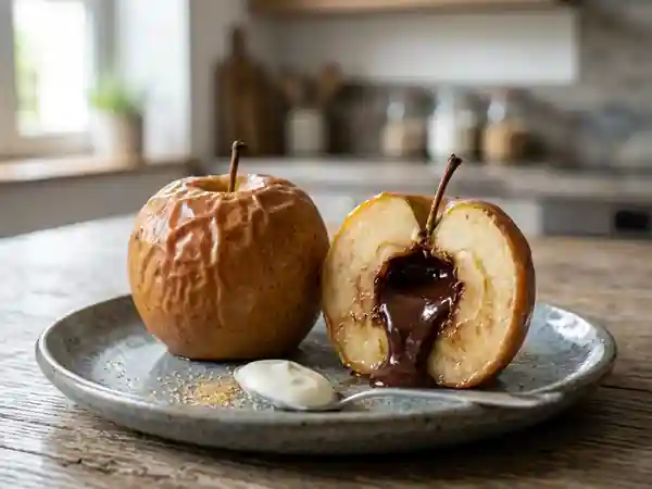 Pommes surprises au chocolat fondant : dessert gourmand et facile - Photo de présentation