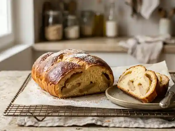 Pompe aux poires auvergnate : dessert traditionnel gourmand - Photo de présentation