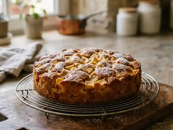 Pompe aux pommes fondante à la cannelle - Photo de présentation