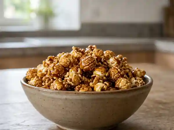 Pop-corn au caramel craquant et aéré - Photo de présentation