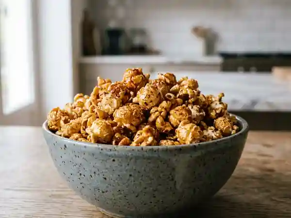 Pop-corn croustillant piment et cannelle - Photo de présentation