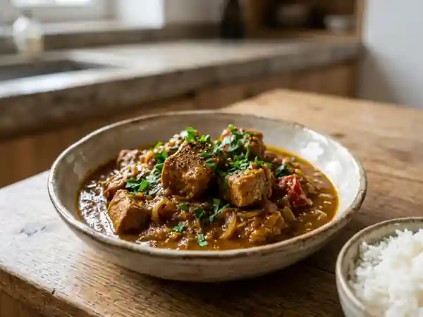 Sauté de porc fondant au massalé et coco - Photo de présentation
