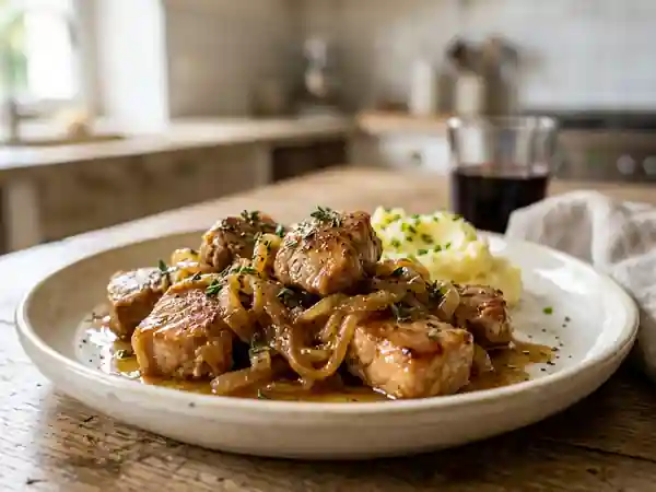 Échine de Porc aux Oignons Fondants - Photo de présentation