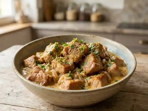 Porc au lait de coco tahitien fondant - Photo de présentation