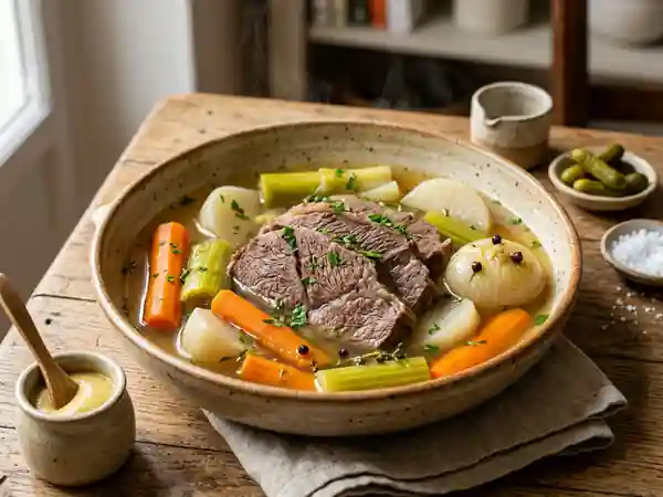 Pot-au-feu de bœuf traditionnel : recette facile et savoureuse - Photo de présentation