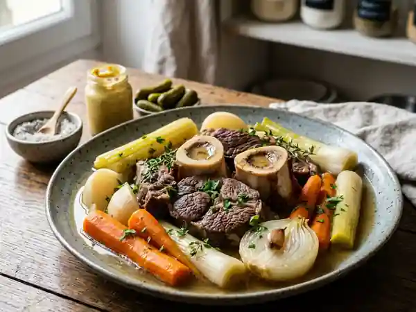 Pot-au-feu traditionnel au bœuf fondant - Photo de présentation