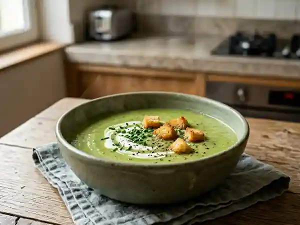 Potage à la laitue onctueux et facile à préparer - Photo de présentation
