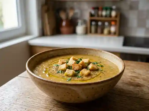 Potage aux légumes express : recette facile et rapide pour une soupe saine - Photo de présentation