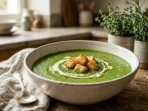 Velouté d'épinards onctueux à la crème - Photo de présentation