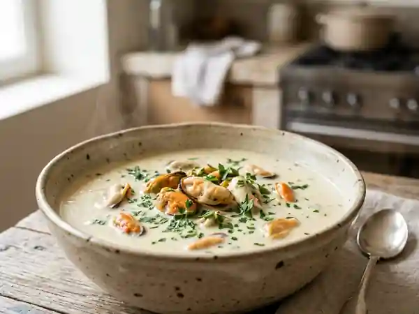 Velouté de Moules Soyeux au Persil - Photo de présentation