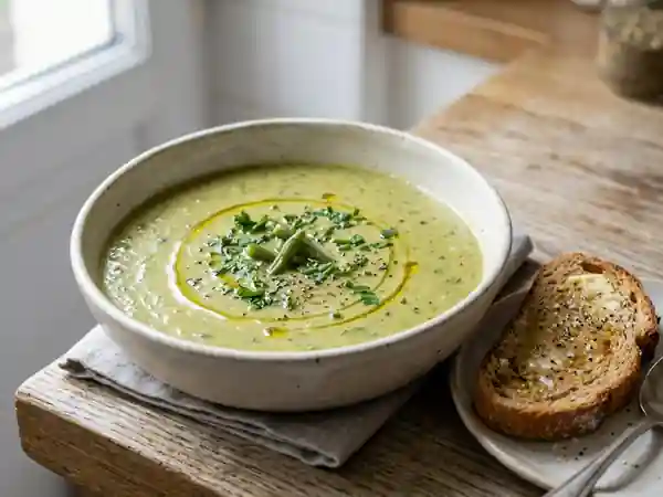 Velouté soyeux de haricots verts - Photo de présentation
