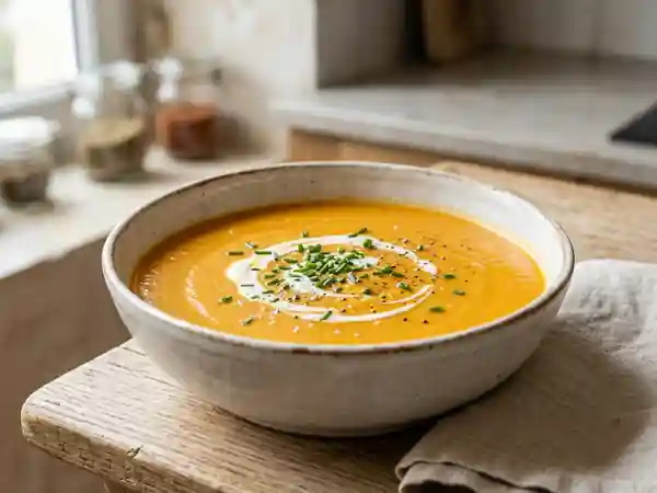 Potage gourmand pour fin bec : velouté doux et savoureux - Photo de présentation
