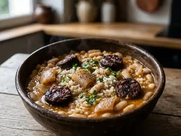 Potaje Espagnol Fondant au Boudin et Paprika - Photo de présentation