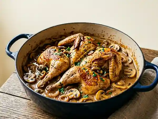 Poularde rôtie au porto et citron acidulé - Photo de présentation
