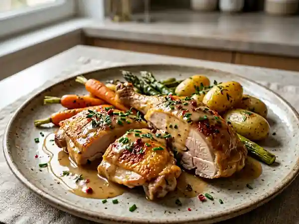 Poularde fondante au Champagne - Photo de présentation