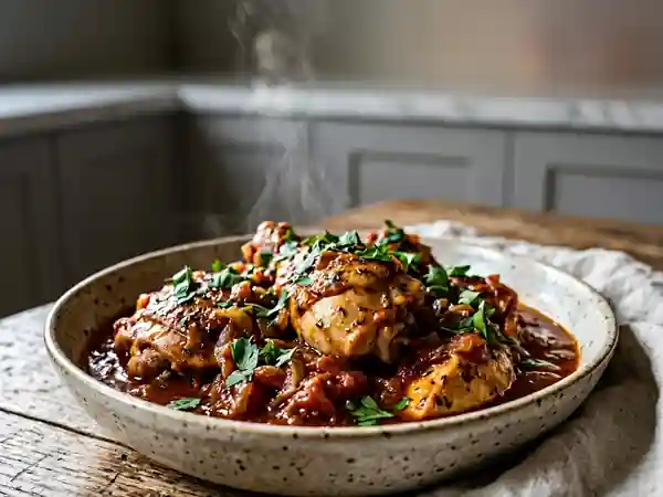 Poulet à la Corbaraise : Recette Traditionnelle Savoureuse - Photo de présentation
