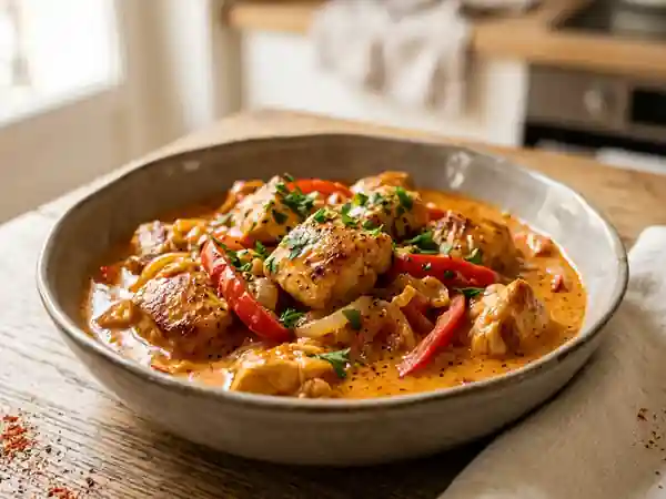 Poulet à la Hongroise Fondant au Paprika - Photo de présentation