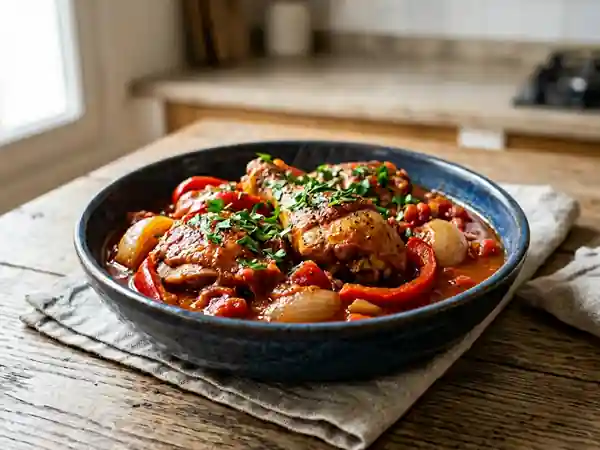 Poulet à l'espagnole savoureux et facile - Photo de présentation