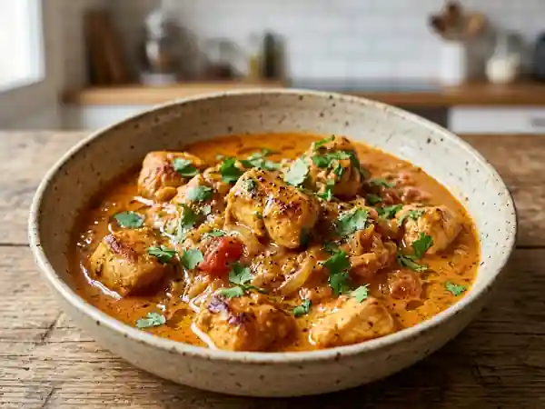 Poulet à l'indienne express : recette savoureuse et rapide - Photo de présentation