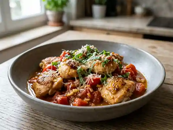 Poulet à l'italienne express : recette savoureuse et rapide - Photo de présentation