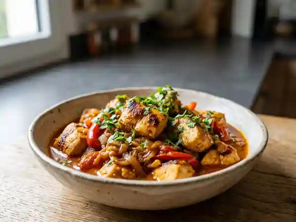 Poulet aux Épices et Poivrons Fondants - Photo de présentation