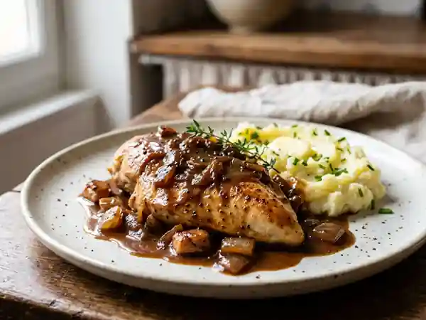 Suprêmes de Poulet Crémeux au Café Fort - Photo de présentation