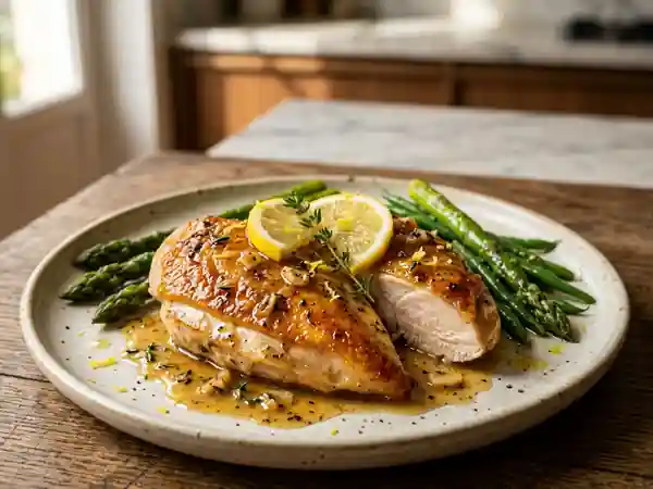 Poulet au citron fondant et savoureux : recette facile et rapide - Photo de présentation