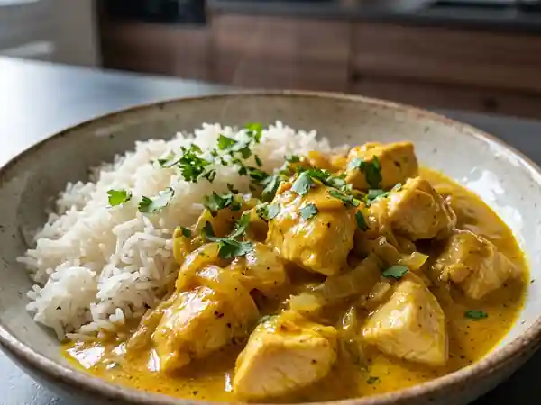 Poulet au Curry Crémeux et Lait de Coco - Photo de présentation