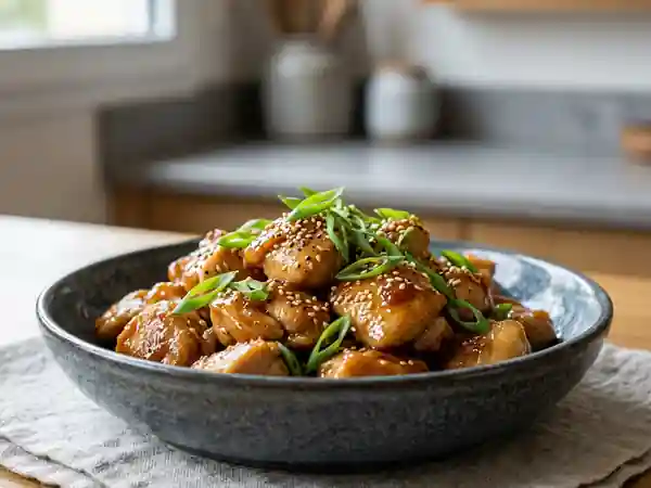 Poulet au gingembre fondant et laqué - Photo de présentation