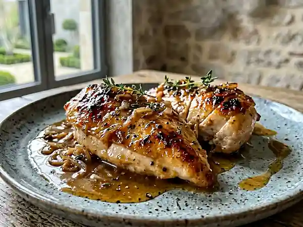 Poulet laqué au miel de fleurs et Sauternes - Photo de présentation